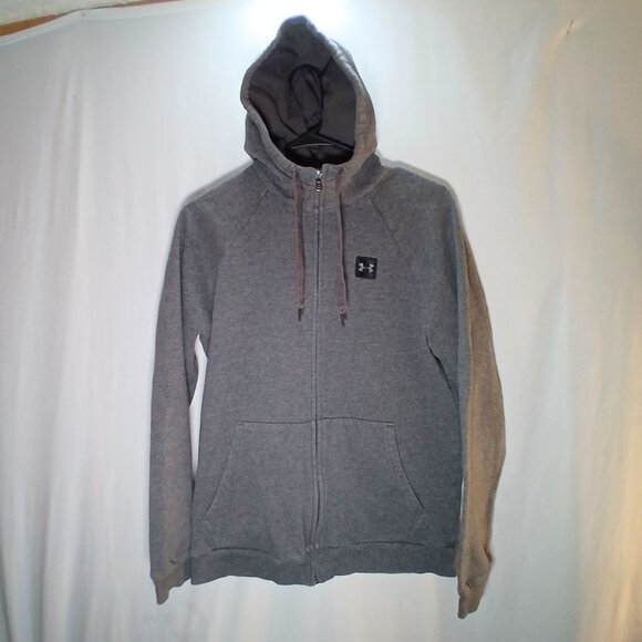 Under Armour Men's Full Zip Hoodie Size M Comfortable Casual Gray Fleece Sweatsh - Picture 4 of 12